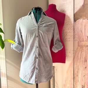 Striped Button-Up Shirt